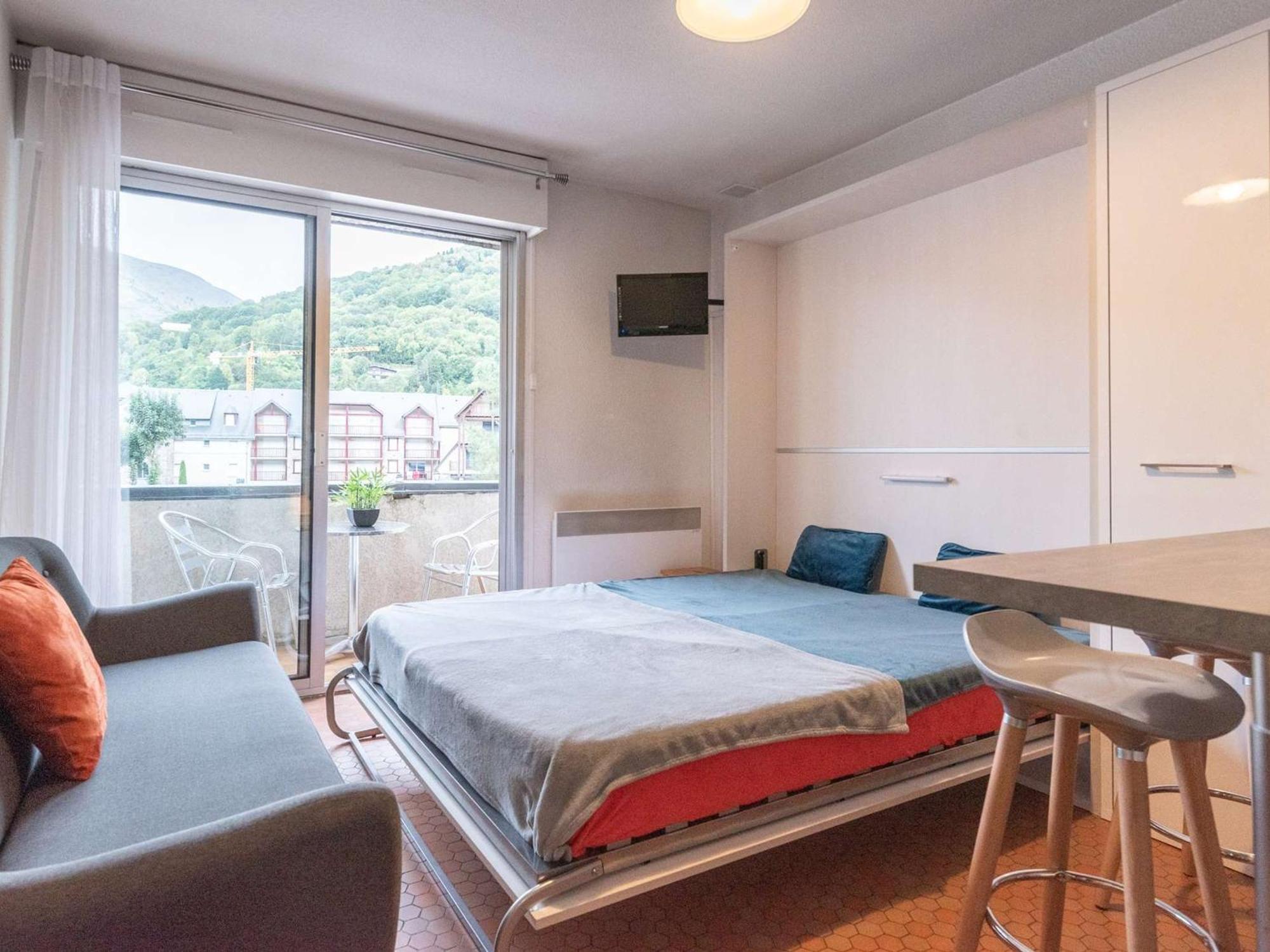 Charmant Studio Cabine 4 Pers. Avec Balcon, Proche Centre Et Thermes A Saint-Lary-Soulan - Fr-1-296-231 Екстер'єр фото